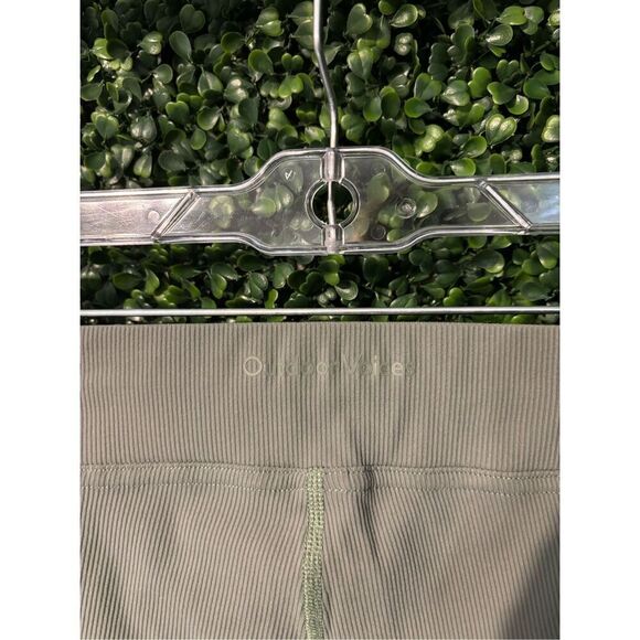 Outdoor Voices Rib Kick Flare Pant Sz XS Sage Green - Picture 3 of 4